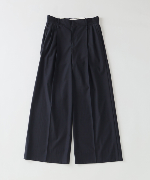 EDIFICE(エディフィス)の「Hedie.+Double-Pleated Trousers(スラックス・メンズ・チャコールグレー・2/3)」の1枚目の写真