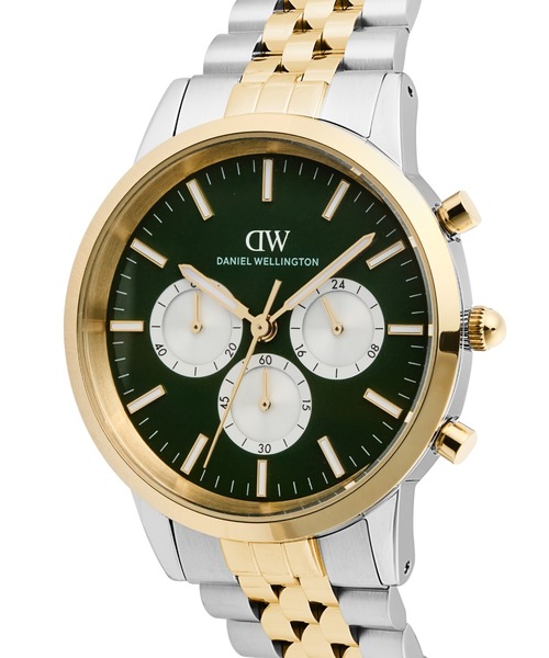 Daniel Wellington（ダニエルウェリントン）の「Iconic Chronograph 42MM Arch 5-Link メンズ腕時計（アナログ腕時計・メンズ・ホワイト×ゴールド・42mm）」の3枚目の写真
