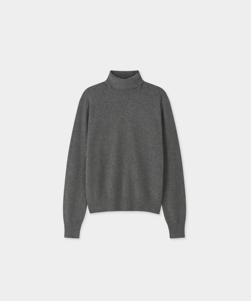 J'RIUM(ジェイリウム)の「カシミヤブレンド エッセンシャル タートルネック ニット チャコール(ニット/セーター・メンズ・その他・SMALL/M/L/X-LARGE)」の2枚目の写真