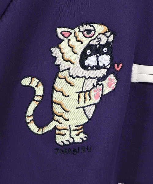 ScoLar（スカラー）の「363101：トラビル&ドラビル チャイナ風刺繍ブルゾン（ブルゾン・レディース・パープル/ブラック/グリーン・M）」の16枚目の写真