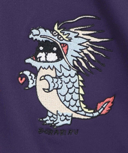 ScoLar（スカラー）の「363101：トラビル&ドラビル チャイナ風刺繍ブルゾン（ブルゾン・レディース・パープル/ブラック/グリーン・M）」の17枚目の写真