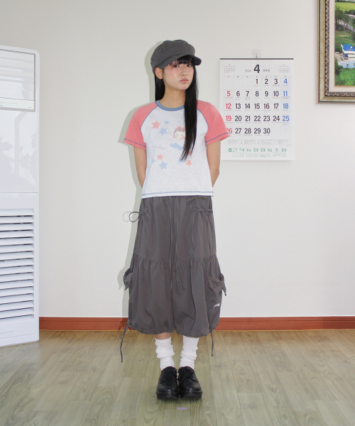 RONRON(ロンロン)の「BETTY BOOP MINI STAR STITCH RAGLAN T SHIRT ORANGE(Tシャツ/カットソー・レディース・その他・FREE)」の2枚目の写真