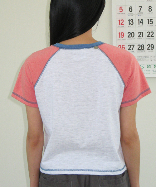 RONRON(ロンロン)の「BETTY BOOP MINI STAR STITCH RAGLAN T SHIRT ORANGE(Tシャツ/カットソー・レディース・その他・FREE)」の3枚目の写真