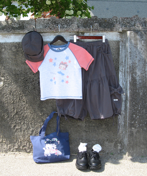 RONRON(ロンロン)の「BETTY BOOP MINI STAR STITCH RAGLAN T SHIRT ORANGE(Tシャツ/カットソー・レディース・その他・FREE)」の5枚目の写真