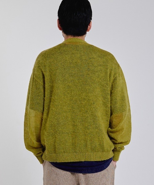 EFFECTEN（エフェクテン）の「mcg3901-8G mohair cardigan モヘアカーディガン(efsc-09)（カーディガン/ボレロ・メンズ・イエロー系その他・M/L）」の4枚目の写真