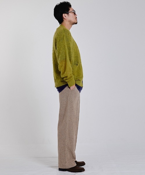 EFFECTEN（エフェクテン）の「mcg3901-8G mohair cardigan モヘアカーディガン(efsc-09)（カーディガン/ボレロ・メンズ・イエロー系その他・M/L）」の6枚目の写真