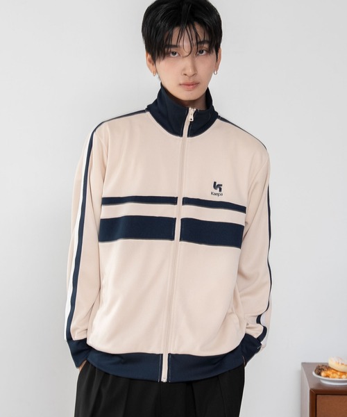 Kaepa(ケイパ)の「WEGO/【26年秋冬新作アイテム】Kaepaトラックジャケット(ジャージ・メンズ・ネイビー/ワイン/サックスブルー/ナチュラル・X-LARGE/LARGE/MEDIUM)」の2枚目の写真