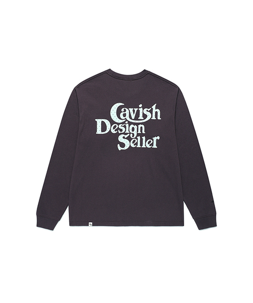 Cavish(カビシ)の「STAR SELLER ロゴ長袖Tシャツ ダークパープル (CV2GSUT579A)(Tシャツ/カットソー・レディース・ダークパープル・FREE/MEDIUM/SMALL/LARGE)」の1枚目の写真