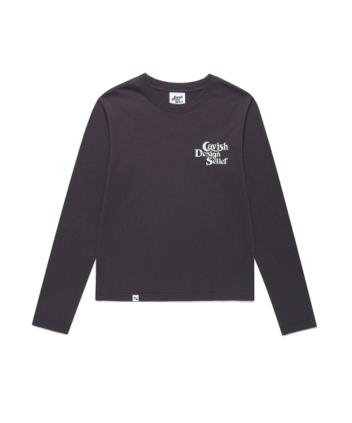 Cavish(カビシ)の「STAR SELLER ロゴ長袖Tシャツ ダークパープル (CV2GSUT579A)(Tシャツ/カットソー・レディース・ダークパープル・FREE/MEDIUM/SMALL/LARGE)」の7枚目の写真