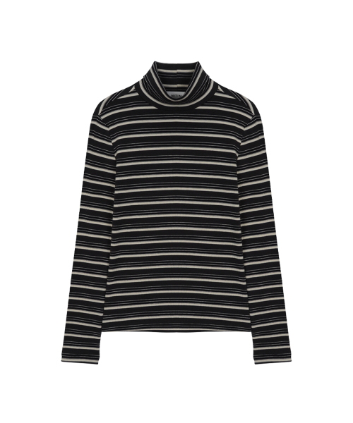NITINA(ニティナ)の「ストライプ ベーシック Tシャツ GY/ST(Tシャツ/カットソー・レディース・グレー・SMALL/MEDIUM)」の7枚目の写真