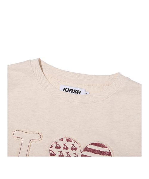 KIRSH（キルシー）の「アイラブキルシカットオフスウェットシャツ[オートミール]（スウェット・レディース・その他・1）」の4枚目の写真