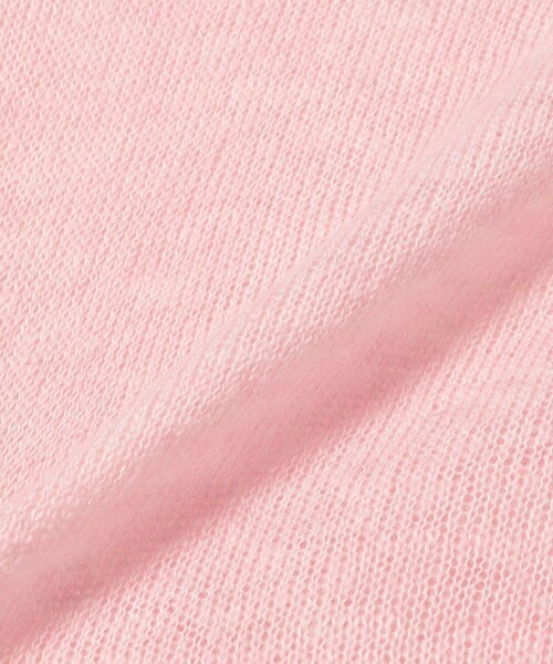 SHIPS any(シップス エニィ)の「Healthknit:〈手洗い可能〉モヘヤ ミックス ポロ ニット(ニット/セーター・レディース・ブラウン/オフホワイト/ピンク・ONE SIZE)」の6枚目の写真