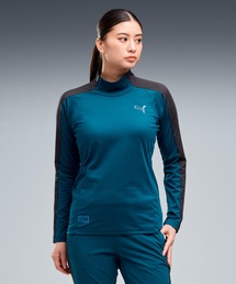 PUMA プーマ ウィメンズ ゴルフ CG W ジク モックネック 長袖 シャツ
