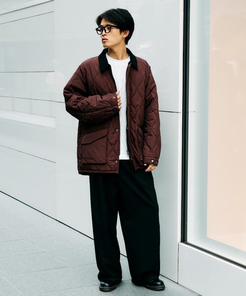 CIAOPANIC TYPY(チャオパニックティピー)の「【UNISEX】コーデュロイ襟キルティングジャケット(ブルゾン・メンズ・ブラック/ブラウン/カーキ・MEDIUM/LARGE)」の15枚目の写真