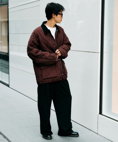 CIAOPANIC TYPY(チャオパニックティピー)の「【UNISEX】コーデュロイ襟キルティングジャケット(ブルゾン・メンズ・ブラック/ブラウン/カーキ・MEDIUM/LARGE)」の16枚目の写真