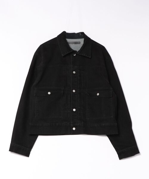 DANKE SCHON(ダンケシェーン)の「DankeSchon/ダンケシェーン/BIOBALL FLOCKY DENIM 2nd JACKET(デニムジャケット・メンズ・ブラック/チャコールグレー・M/L)」の1枚目の写真