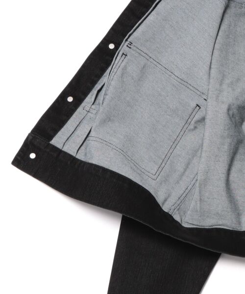 DANKE SCHON(ダンケシェーン)の「DankeSchon/ダンケシェーン/BIOBALL FLOCKY DENIM 2nd JACKET(デニムジャケット・メンズ・ブラック/チャコールグレー・M/L)」の4枚目の写真