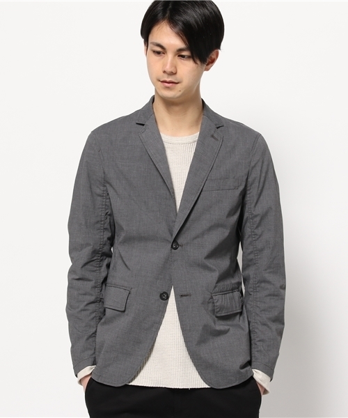 ESSENTIAL GARMENT MEN'S BIGI(エッセンシャルガーメントメンズビギ)の「ストレッチジャケット/ライトフィット(テーラードジャケット・メンズ・トップグレー/ブルー系その他・LARGE/SS/MEDIUM/SMALL)」の1枚目の写真
