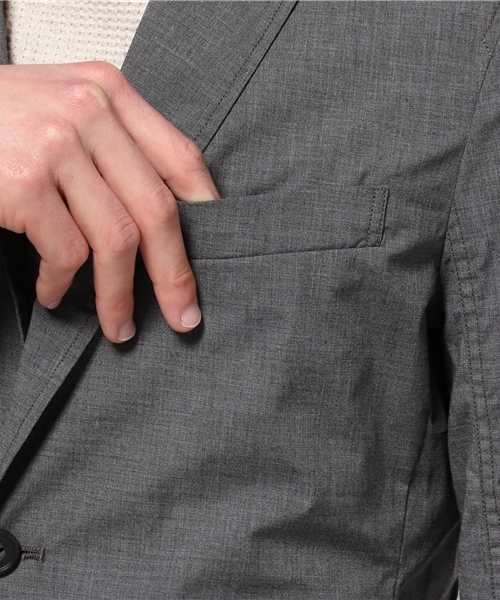 ESSENTIAL GARMENT MEN'S BIGI(エッセンシャルガーメントメンズビギ)の「ストレッチジャケット/ライトフィット(テーラードジャケット・メンズ・トップグレー/ブルー系その他・LARGE/SS/MEDIUM/SMALL)」の7枚目の写真
