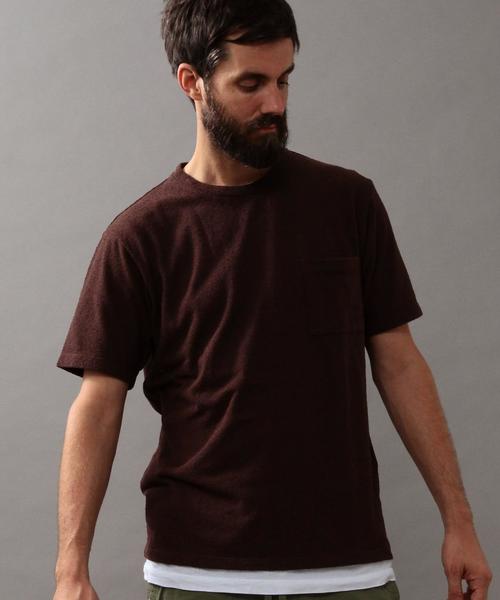 BEAUTY&YOUTH UNITED ARROWS（ビューティーアンドユースユナイテッドアローズ）の「BY ∴ ドライ パイル Tシャツ◆（Tシャツ/カットソー・メンズ・マスタード/ネイビー/グレー/ホワイト/ダークブラウン/ダークグリーン・LARGE/X-LARGE/SMALL/MEDIUM）」の4枚目の写真