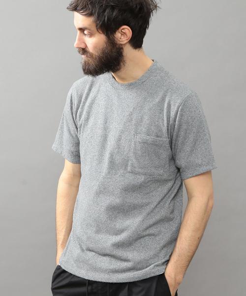 BEAUTY&YOUTH UNITED ARROWS（ビューティーアンドユースユナイテッドアローズ）の「BY ∴ ドライ パイル Tシャツ◆（Tシャツ/カットソー・メンズ・マスタード/ネイビー/グレー/ホワイト/ダークブラウン/ダークグリーン・LARGE/X-LARGE/SMALL/MEDIUM）」の3枚目の写真