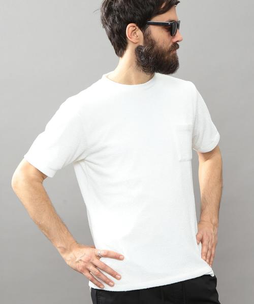 BEAUTY&YOUTH UNITED ARROWS（ビューティーアンドユースユナイテッドアローズ）の「BY ∴ ドライ パイル Tシャツ◆（Tシャツ/カットソー・メンズ・マスタード/ネイビー/グレー/ホワイト/ダークブラウン/ダークグリーン・LARGE/X-LARGE/SMALL/MEDIUM）」の2枚目の写真