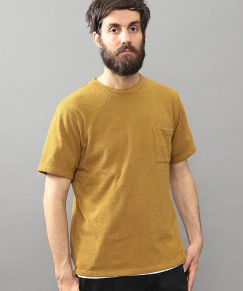 BEAUTY&YOUTH UNITED ARROWS（ビューティーアンドユースユナイテッドアローズ）の「BY ∴ ドライ パイル Tシャツ◆（Tシャツ/カットソー・メンズ・マスタード/ネイビー/グレー/ホワイト/ダークブラウン/ダークグリーン・LARGE/X-LARGE/SMALL/MEDIUM）」の7枚目の写真