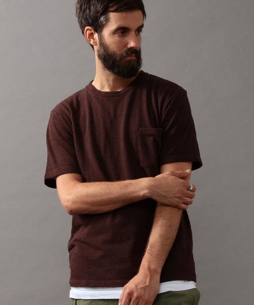 BEAUTY&YOUTH UNITED ARROWS（ビューティーアンドユースユナイテッドアローズ）の「BY ∴ ドライ パイル Tシャツ◆（Tシャツ/カットソー・メンズ・マスタード/ネイビー/グレー/ホワイト/ダークブラウン/ダークグリーン・LARGE/X-LARGE/SMALL/MEDIUM）」の9枚目の写真