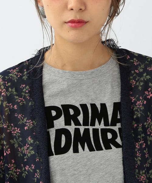 Another Edition（アナザーエディション）の「プリントレーストリミングガウン/ AEMFC PRT LCE TRM　HAORI●（シャツ/ブラウス・レディース・ネイビー・フリー）」の6枚目の写真