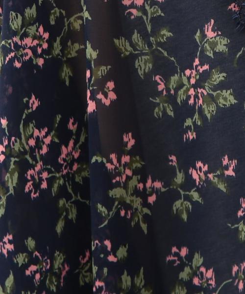 Another Edition（アナザーエディション）の「プリントレーストリミングガウン/ AEMFC PRT LCE TRM　HAORI●（シャツ/ブラウス・レディース・ネイビー・フリー）」の7枚目の写真