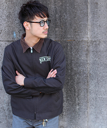 schott | Schott/ショット/STRIPED WORK JACKET EAGLE/ストライプド ワーク ジャケット イーグル(ブルゾン)