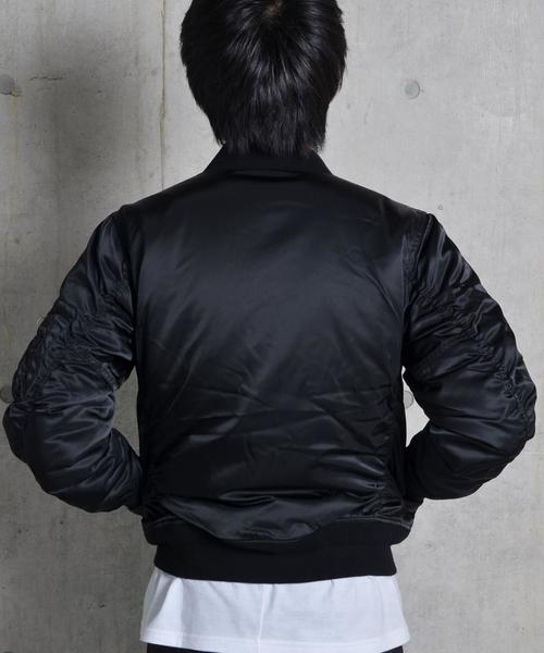 SHIPS JET BLUE（シップスジェットブルー）の「SHIPS JET BLUE: SHIPS JET BLUE: パディング MA-1 16AW■（ブルゾン・メンズ・ブラック/オリーブ/ネイビー・MEDIUM/SMALL/LARGE/X-LARGE）」の15枚目の写真