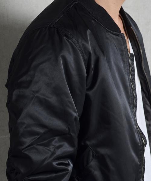 SHIPS JET BLUE（シップスジェットブルー）の「SHIPS JET BLUE: SHIPS JET BLUE: パディング MA-1 16AW■（ブルゾン・メンズ・ブラック/オリーブ/ネイビー・MEDIUM/SMALL/LARGE/X-LARGE）」の6枚目の写真