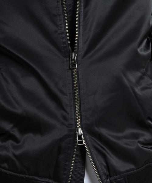 SHIPS JET BLUE（シップスジェットブルー）の「SHIPS JET BLUE: SHIPS JET BLUE: パディング MA-1 16AW■（ブルゾン・メンズ・ブラック/オリーブ/ネイビー・MEDIUM/SMALL/LARGE/X-LARGE）」の8枚目の写真