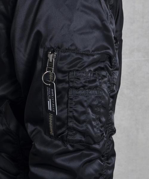 SHIPS JET BLUE（シップスジェットブルー）の「SHIPS JET BLUE: SHIPS JET BLUE: パディング MA-1 16AW■（ブルゾン・メンズ・ブラック/オリーブ/ネイビー・MEDIUM/SMALL/LARGE/X-LARGE）」の9枚目の写真
