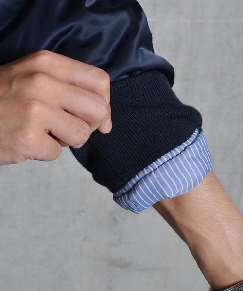 SHIPS JET BLUE（シップスジェットブルー）の「SHIPS JET BLUE: SHIPS JET BLUE: パディング MA-1 16AW■（ブルゾン・メンズ・ブラック/オリーブ/ネイビー・MEDIUM/SMALL/LARGE/X-LARGE）」の4枚目の写真