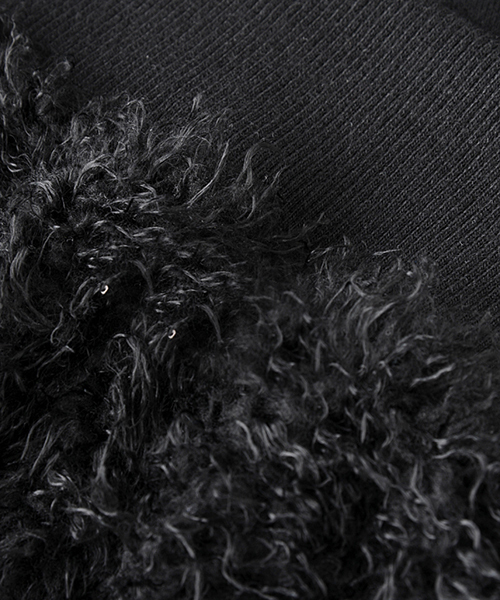 mercibeaucoup,（メルシーボークー）の「(O)モケウラケ*（ワンピース・レディース・ブラック/ネイビー・01）」の7枚目の写真