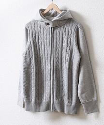 coen | ニットコンビジップパーカー(パーカー)