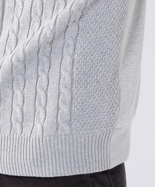 coen（コーエン）の「ニットコンビジップパーカー（パーカー・メンズ・ネイビー/グレー・X-LARGE/LARGE/MEDIUM/SMALL）」の11枚目の写真