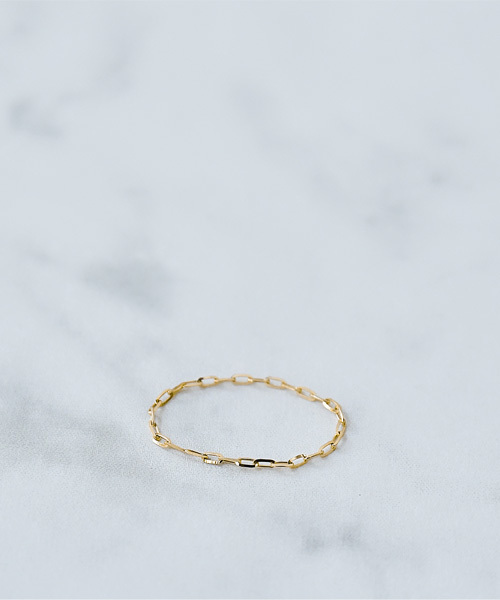 Phoebe(フィービィー)の「【K10】ブライトネスチェーンリング/BOXつき ピンキーリング(リング・レディース・ゴールド/ゴールド系その他3/ゴールド系その他2・#11/#7/#3/#13)」の9枚目の写真