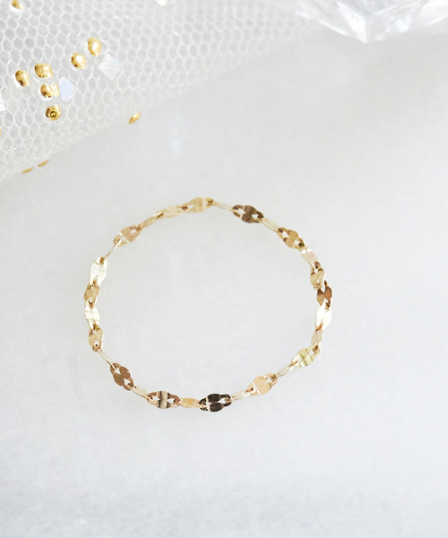 Phoebe(フィービィー)の「【K10】ブライトネスチェーンリング/BOXつき ピンキーリング(リング・レディース・ゴールド/ゴールド系その他3/ゴールド系その他2・#11/#7/#3/#13)」の12枚目の写真