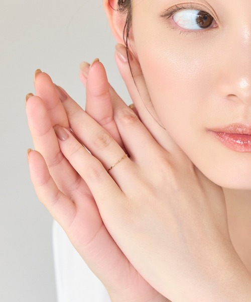 Phoebe(フィービィー)の「【K10】ブライトネスチェーンリング/BOXつき ピンキーリング(リング・レディース・ゴールド/ゴールド系その他3/ゴールド系その他2・#11/#7/#3/#13)」の18枚目の写真