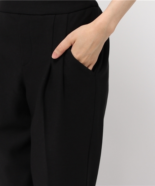 actuel（アクチュエル）の「カットボンディングテーパードパンツ（スラックス・レディース・ブラック/チャコールグレー・38/36）」の8枚目の写真