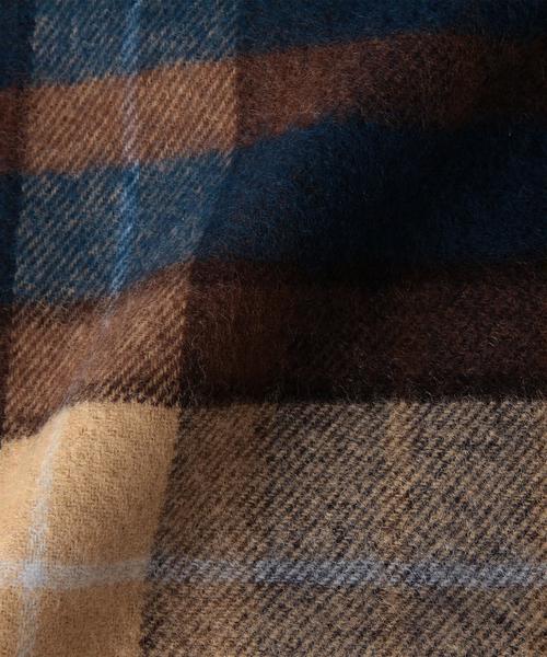 green label relaxing（グリーンレーベルリラクシング）の「[グレンロッシ] BC GLENROSSIE チェック マフラー◆（マフラー・メンズ・グレー/ケリー/ダークグリーン・FREE）」の6枚目の写真