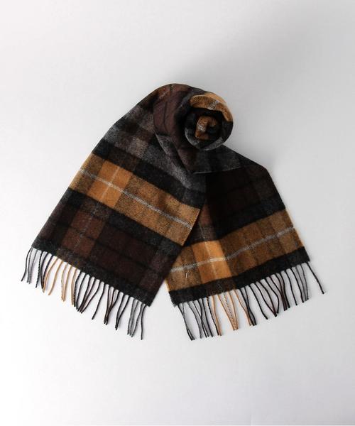 green label relaxing（グリーンレーベルリラクシング）の「[グレンロッシ] BC GLENROSSIE チェック マフラー◆（マフラー・メンズ・グレー/ケリー/ダークグリーン・FREE）」の9枚目の写真