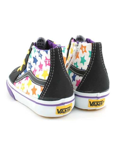 X-girl Stages（エックスガールステージス）の「XGS×VANS SK8 HI（スニーカー・キッズ・ホワイト・14cm/15cm/16cm/17cm/18cm）」の3枚目の写真
