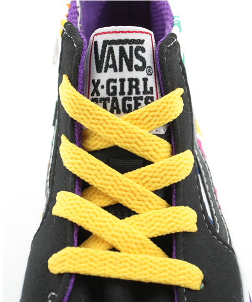 X-girl Stages（エックスガールステージス）の「XGS×VANS SK8 HI（スニーカー・キッズ・ホワイト・14cm/15cm/16cm/17cm/18cm）」の6枚目の写真