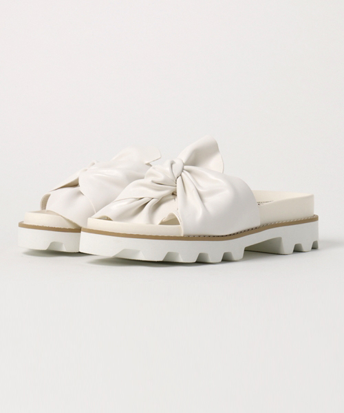 NUOVO(ヌオーヴォ)の「NUOVO ヌオーヴォ NE50043 KNOT B-FLAT 3 WHITE(サンダル・レディース・ホワイト・SMALL/LARGE/X-LARGE/MEDIUM)」の2枚目の写真