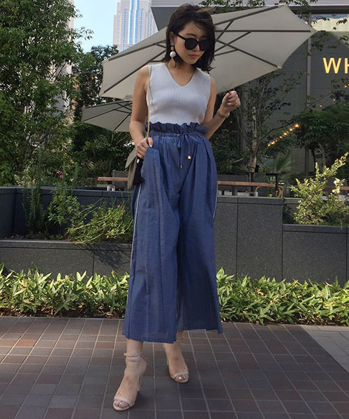 MERCURYDUO(マーキュリーデュオ)の「両畔編みニットベスト(ニット/セーター・レディース・オフホワイト/ライトグレー/マスタード/ラベンダー/ネイビー・FREE)」の7枚目の写真