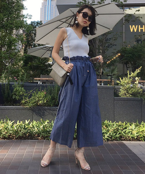 MERCURYDUO(マーキュリーデュオ)の「両畔編みニットベスト(ニット/セーター・レディース・オフホワイト/ライトグレー/マスタード/ラベンダー/ネイビー・FREE)」の8枚目の写真